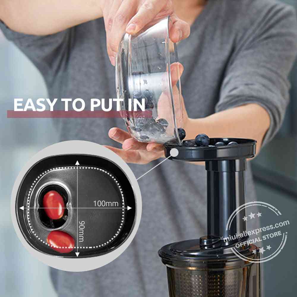 Mini Cold Press Extractor, Patented, Electric Fruit & Vegetable Juicer Machine
