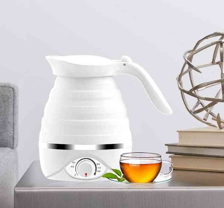 туристически къмпинг преносим, сгъваем, силиконов електрически чайник - топлоизолация отоплителен котел чайник