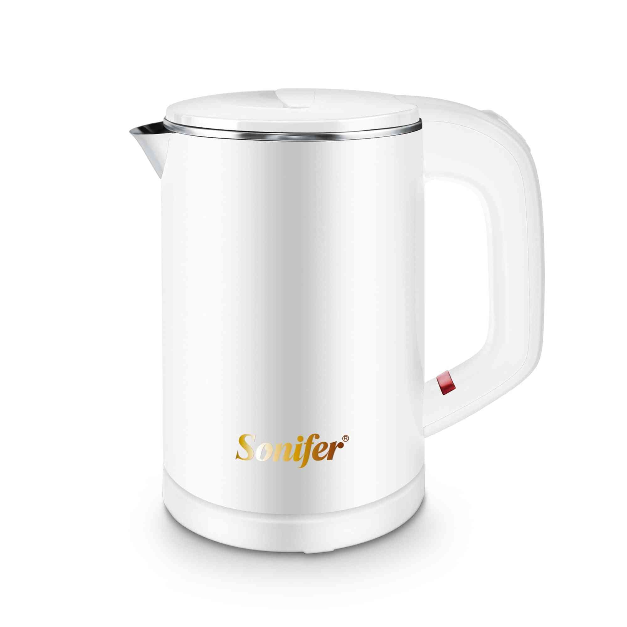 Mini Electric Kettle, Stainless Steel, Quietly Cordless - Heating Teapot