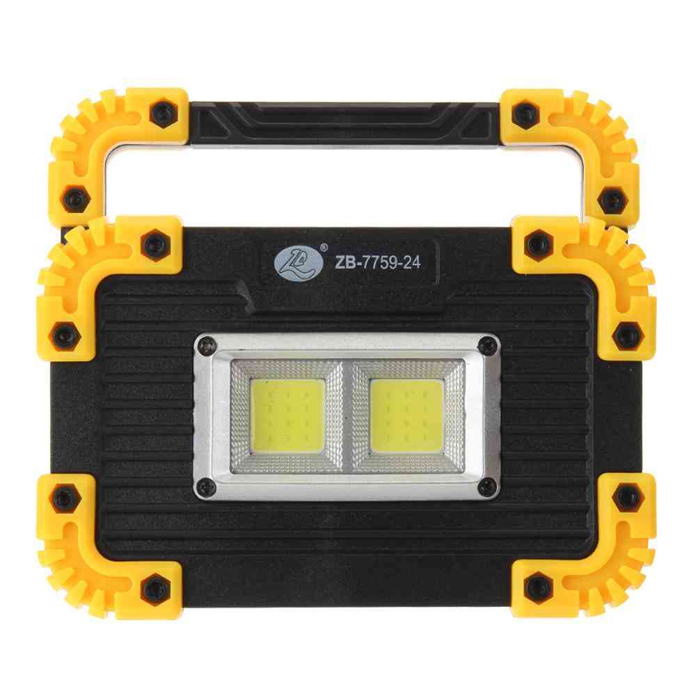 Portable Led Lamp Floodlight, Usb Charging Spot For Outdoor Work, Camping