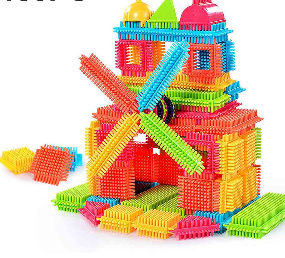 Bristle Shape 3d Building Blocks, Tiles Construction Playboards