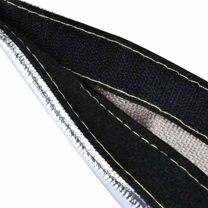 Metallic Heat Shield Sleeve Insulated Wire Hose Cover Wrap Loom Tube