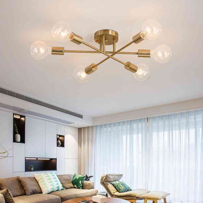 Modern Chandelier Sputnik Lamps Semi-embedded Ceiling Lamp For Home Decoration