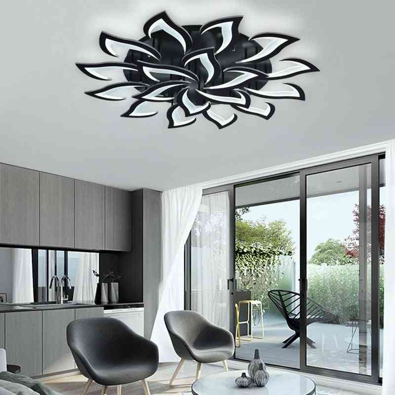 Led Remote Control, Flower Design-ceiling Chandelier Lamp