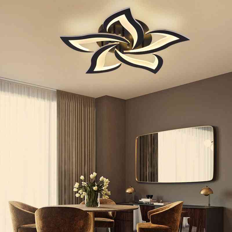 LED diaľkové ovládanie, kvetinový dizajn - stropná lustrová lampa