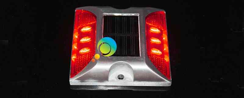 Diseño cuadrado de seguridad vial led de energía solar, luz de advertencia
