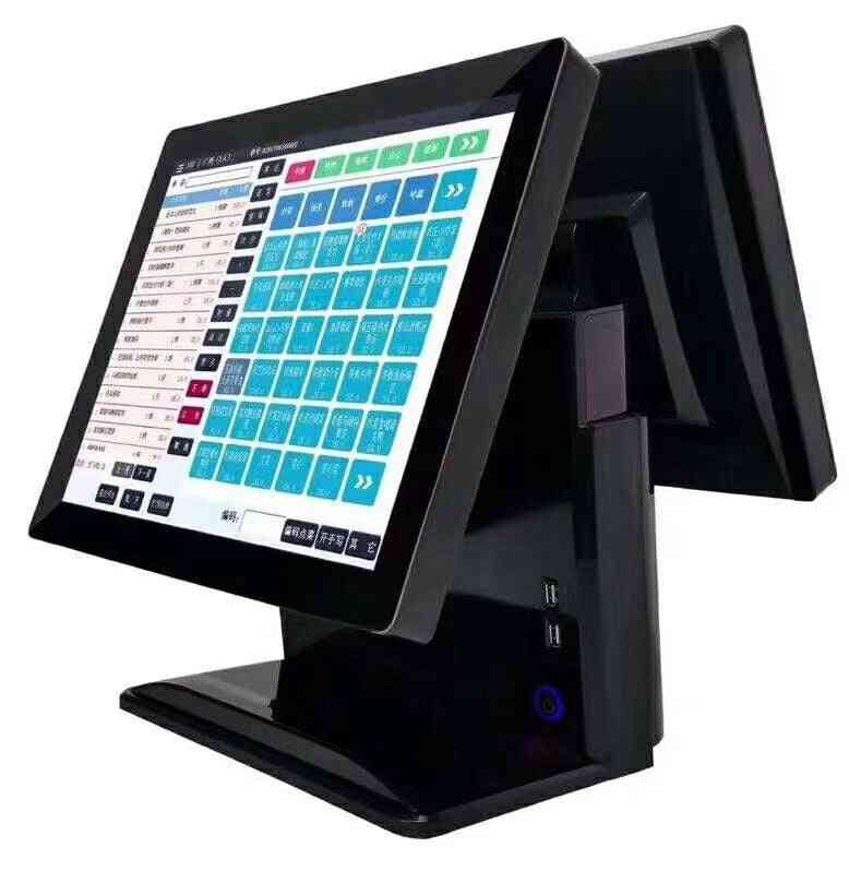 13 15-calowy podwójny ekran dotykowy w jednej globalnej wersji, terminal systemu płatności kartą pos