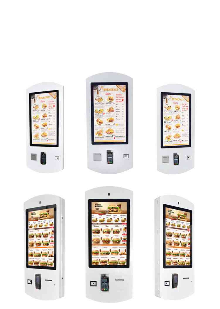 Lcd Touch Screen Restaurant Wifi Self Service Fast Food Ordering