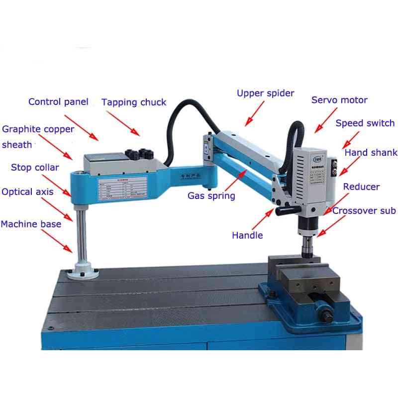 Universal Electric Tapping Machine With High Speed Servo Motor