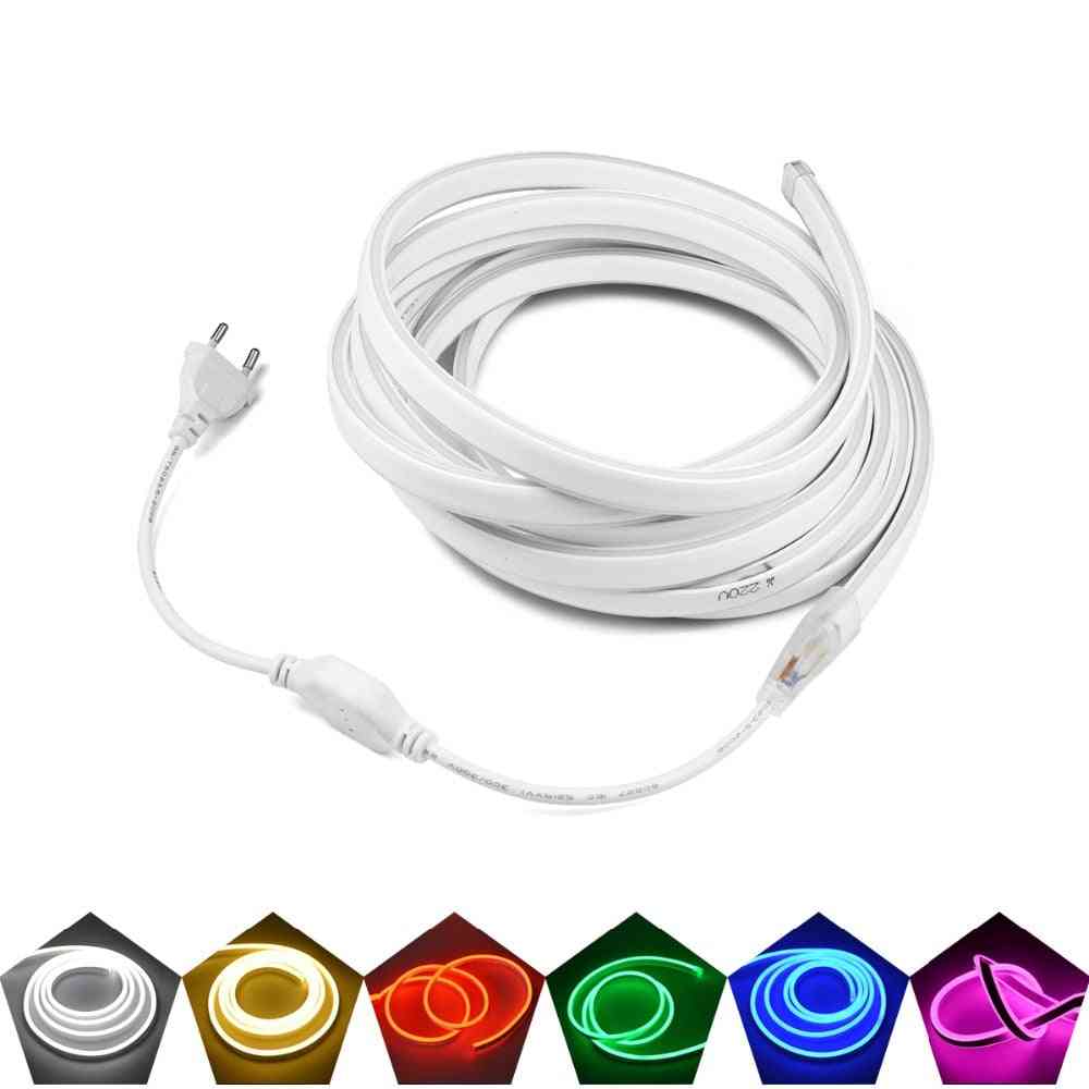 Neon Tube Led Lights Strip Tape With Power Plug For Home Wall Decor