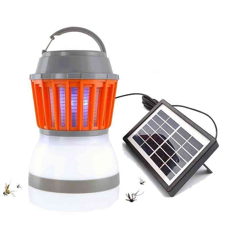 Solar Mosquito Lamp, Outdoor Bug Zapper Trap Lantern Insect Killer Tent Light