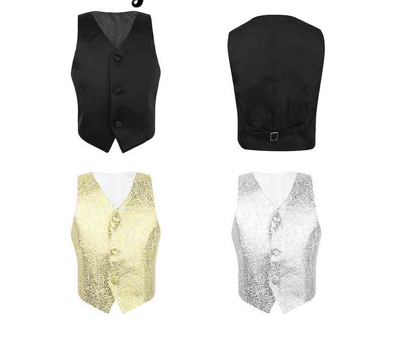 Sequins Floral Pattern, Formal Suits, Waistcoat Dress For