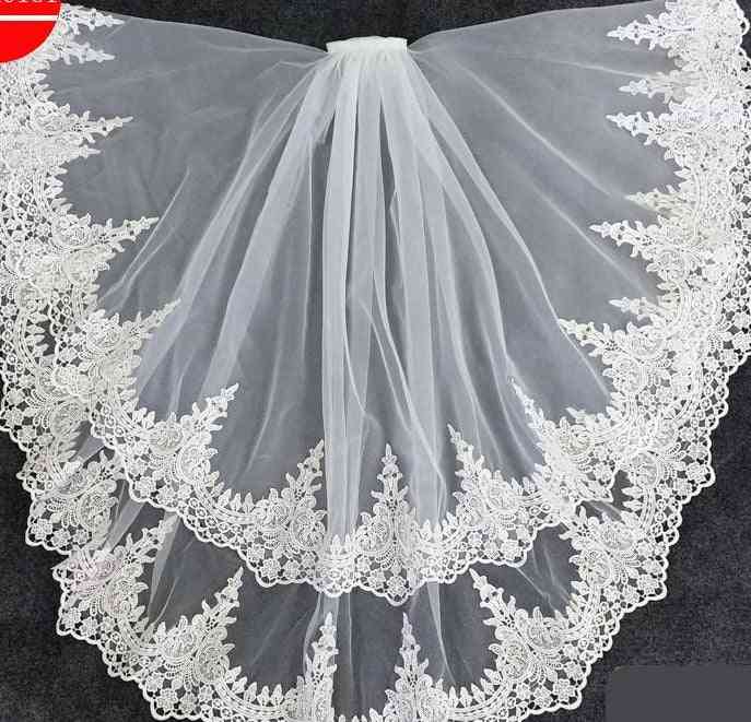 Two Layer Short Bridal Veils