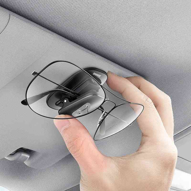 Baseus Car Glasses Case Auto Sun Visor Glass Holder Sunglasses Clip