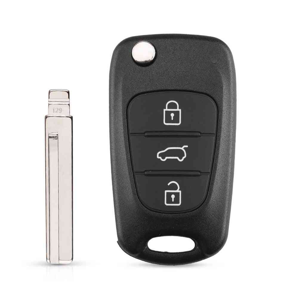 3-button Flip Remote, Auto Car, Key Shell