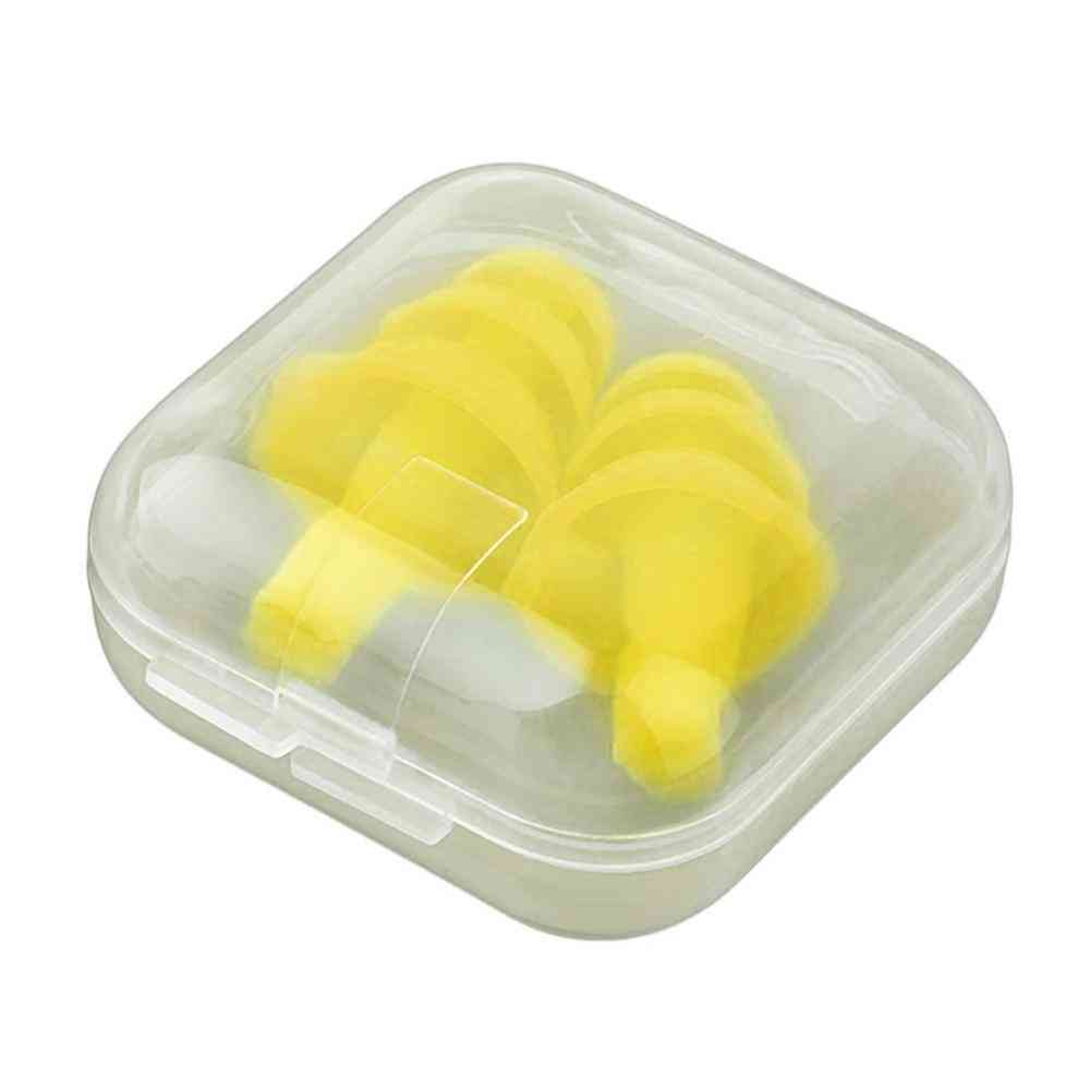 Spiral Solid Silicone Sleep Anti-noise Snoring Noise Reduction Earplug