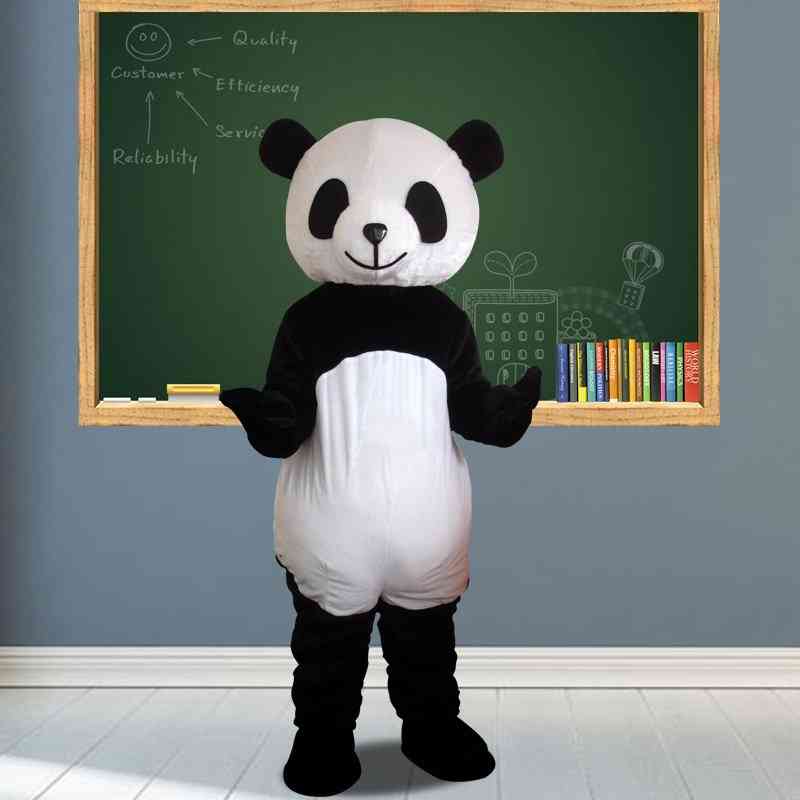Costum de urs panda mascota personaj de desene animate