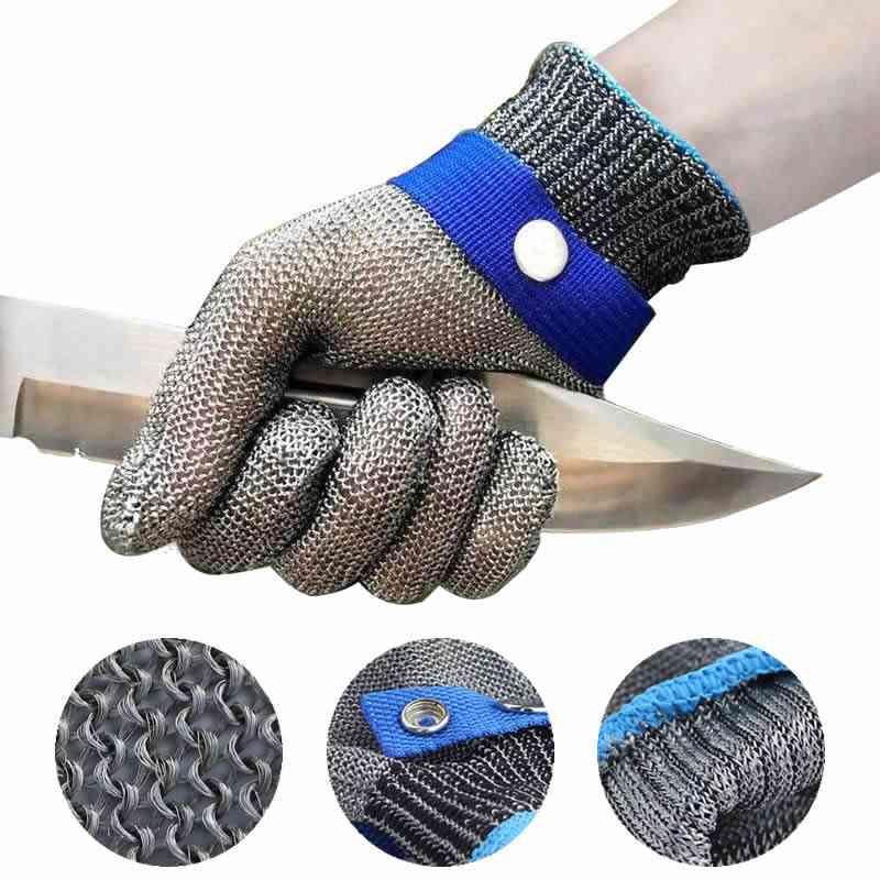 Metal Mesh, Anti Cutting, Stainless Steel Gloves For Working Safety