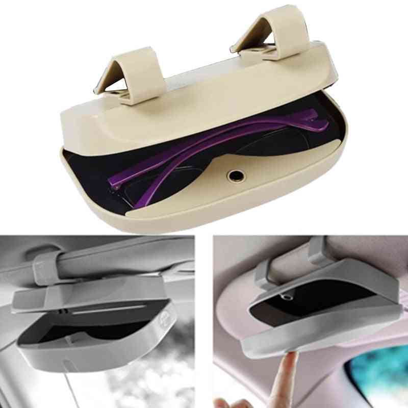 Glasses Holder, Magnetic Car Sun Visor Case Organizer Storage Box