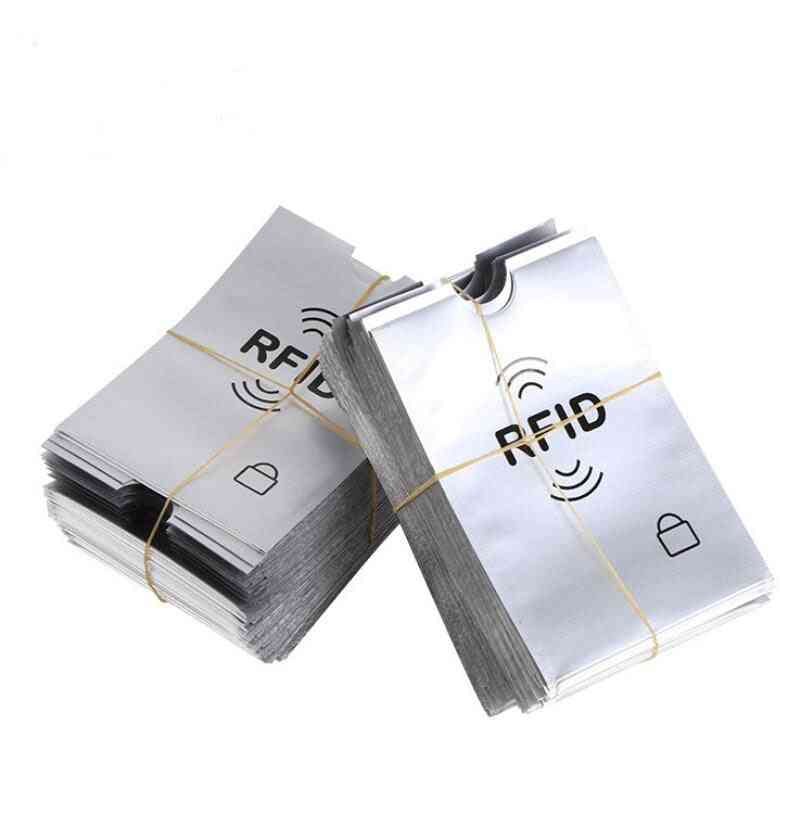 Aluminijasta folija, prenosni anti-scan, ovitek za rokave, zaščita pred RFID, imetnik kartice