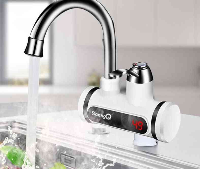 Electric Faucet, Temperature Display, Hot Water Heaters For Kitchen