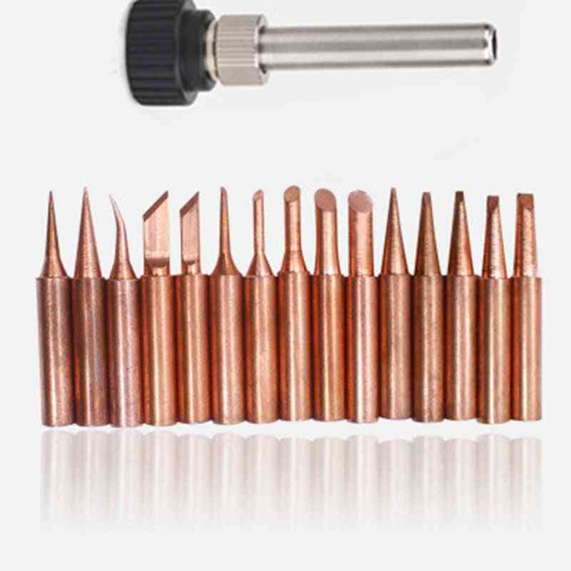 Station With Sleeve Casing Pure Copper  Soldering Iron Tip