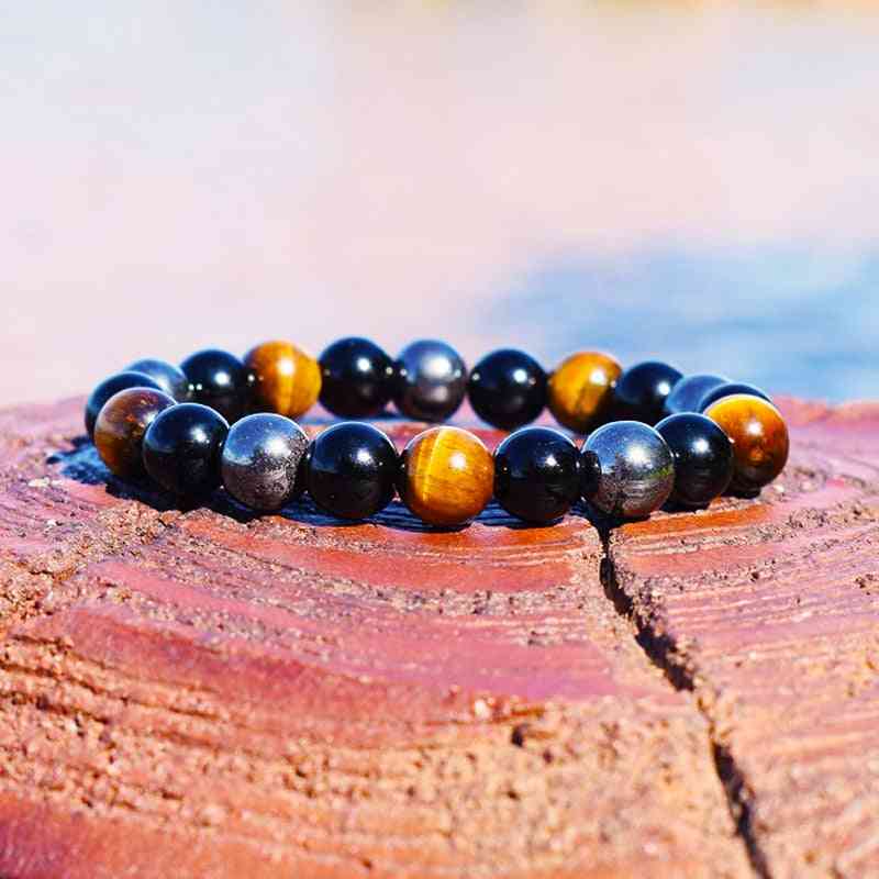 Obsidian Hematite Tiger Eye Beads Bracelets