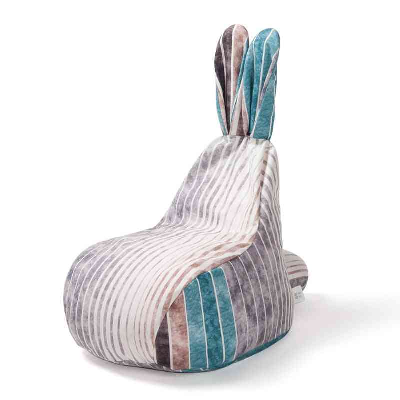 Cute Rabbit, Fabric Lazy, Single Bean Bag, Sofa Chair Cover