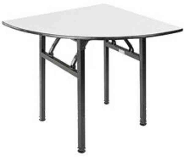 Folding Round Banquet, Plywood With Pvc Top Steel Table