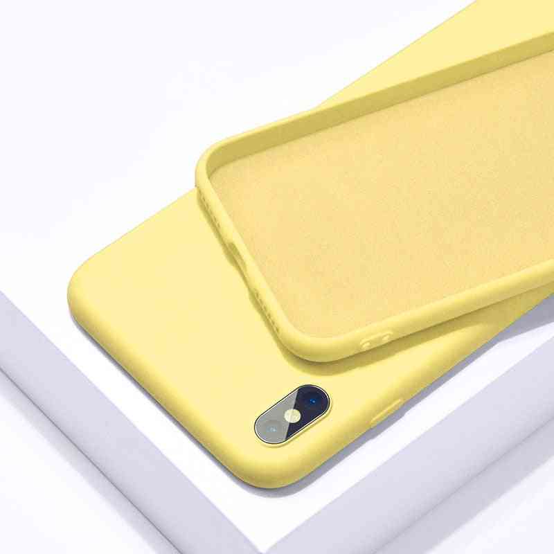 Rubber Soft Candy Liquid Silicone Phone Cover For Iphone Set-4
