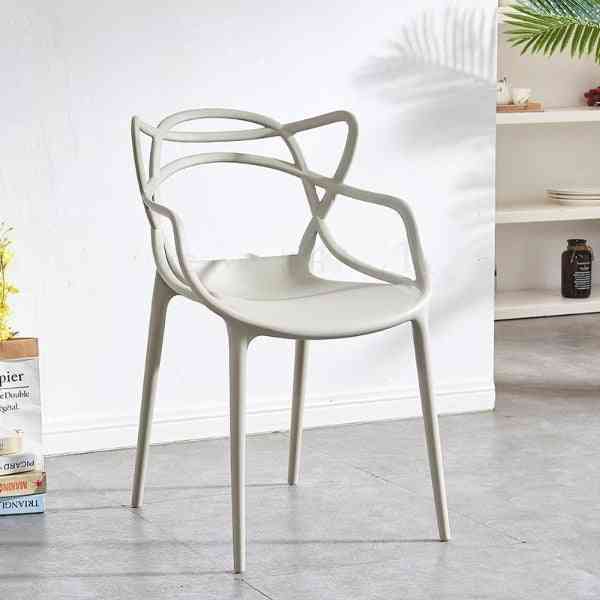 Oreille de chat moderne simple loisirs chaise de café à dossier creux