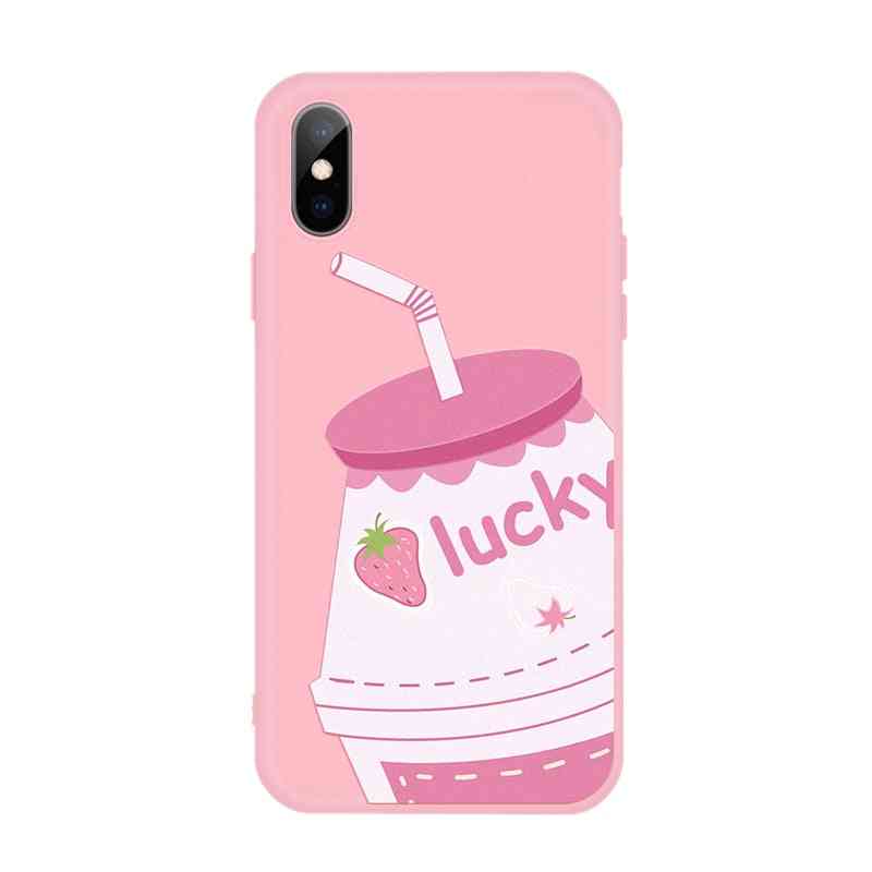 Mini Printing, Candy Color, Patterned Phone, Soft Case Cover Set-1