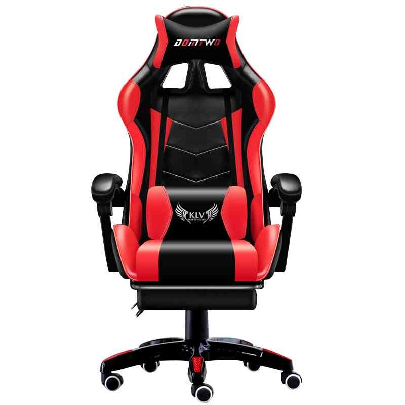 Wcg gaming stol & ergonomisk computer lænestol, løft justerbar
