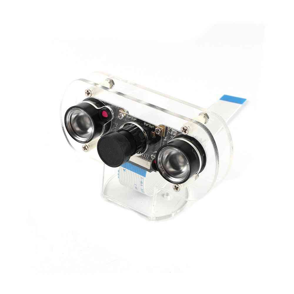 Pi 4 Night Vision Fisheye Camera, 5mp Ov5647, 130-degree Focal Adjustable
