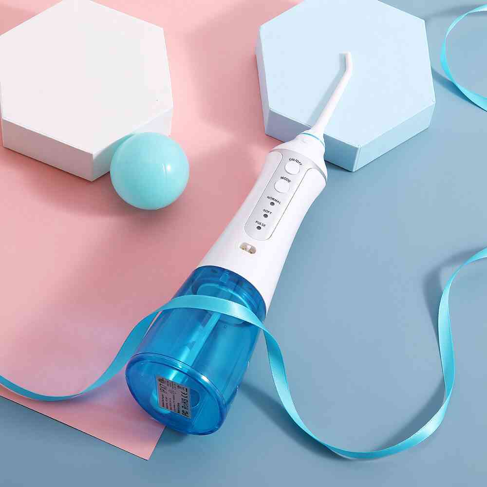 3-Modi-Munddusche, Wasser-Zahnseide, USB mit 5-Düsen-Wasserstrahl wiederaufladbar
