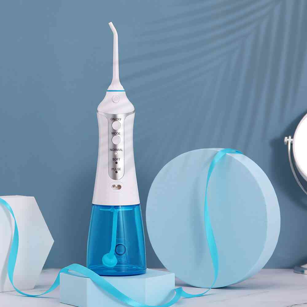 3-modes Oral Irrigator, Water Dental Flosser, Usb Rechargeable With 5-nozzles Water Jet