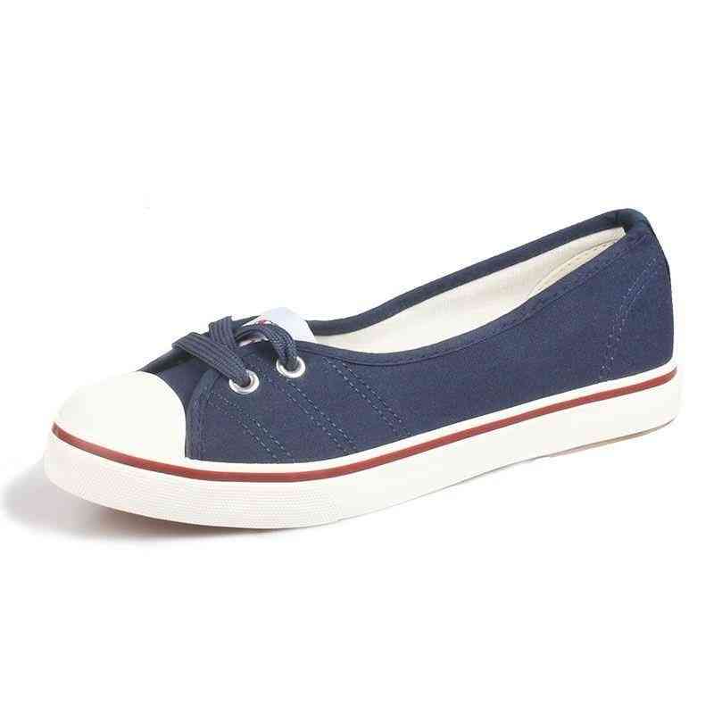 Ballet Loafers, Casual Slip-on Canvas Low Shallow Mouth Flats Shoes