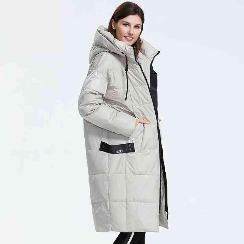 Down Jacket Women Loose Clothing Outerwear With Hood