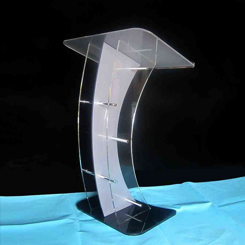 Akrylový pódiový víťazný stojan so šikmou čítacou plochou