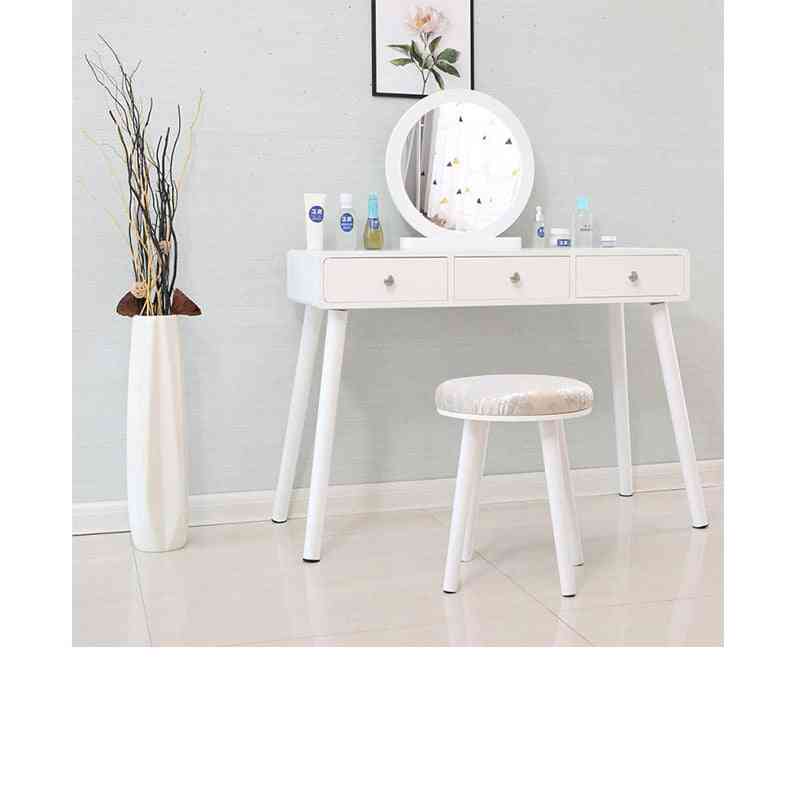 Garderoba, minimalistički ormarić za pohranu u spavaćoj sobi i jedan nordijski mini kozmetički stolić za šminkanje/kućni dom