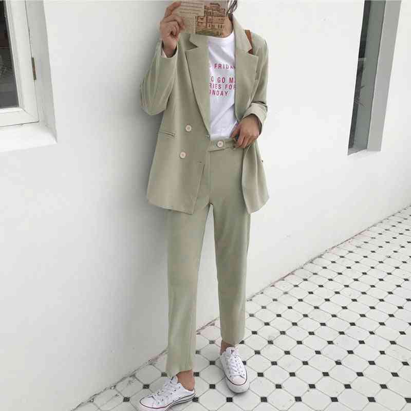 Autumn/ Winter- Notched Thicken, Pant Suit