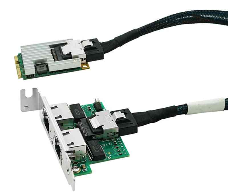 LR-Link 2202pt Dual Port Mini PCI Express Gigabit Ethernet Ethernet RJ45 LAN adaptér