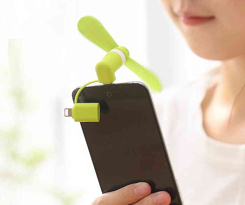Portable Mini Mobile Fan, Soft Cooling Smartphone Summer Tool