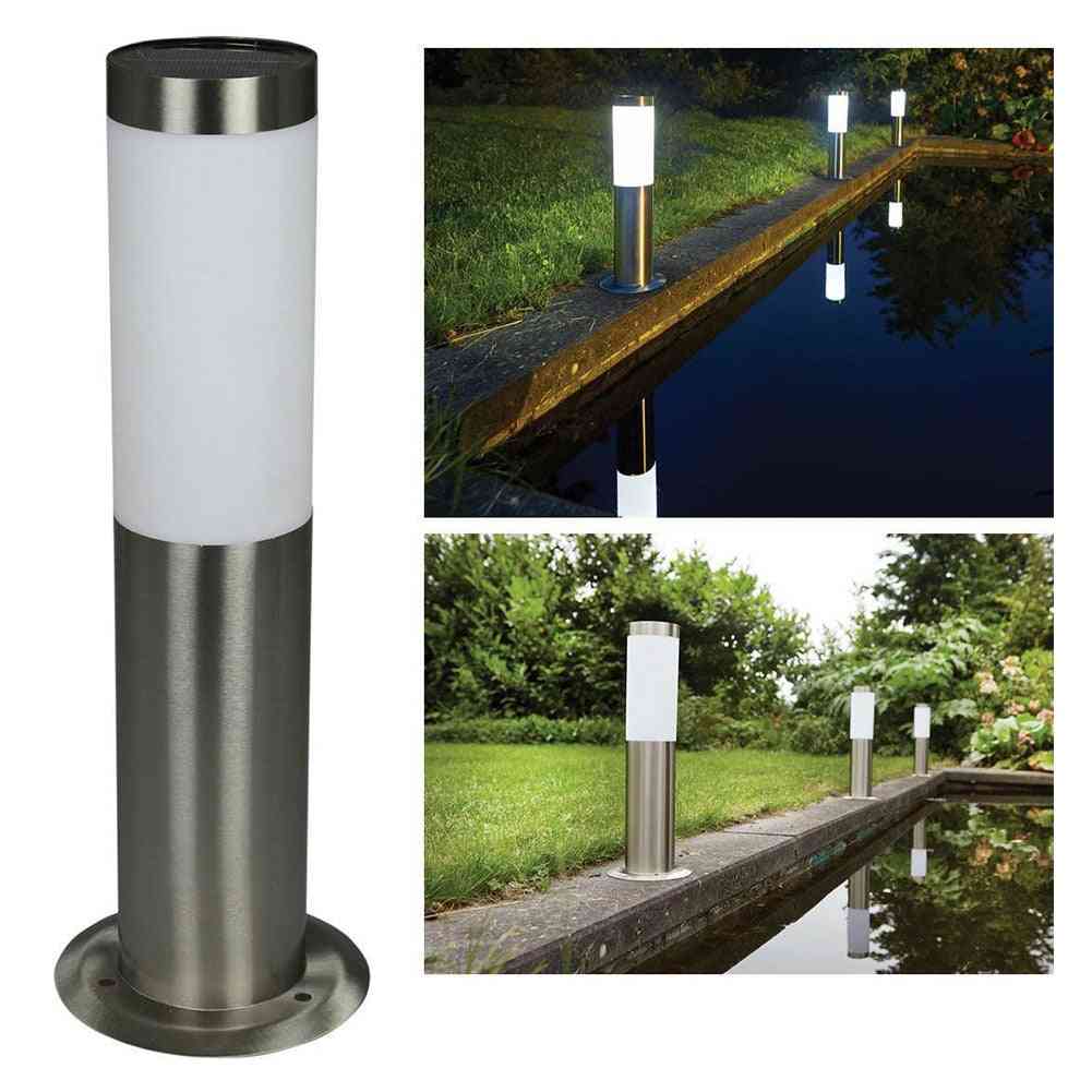 Stainless Steel Outdoor Garden Modern Waterproof Decorative Fence Grassland Lawn Pillar Light
