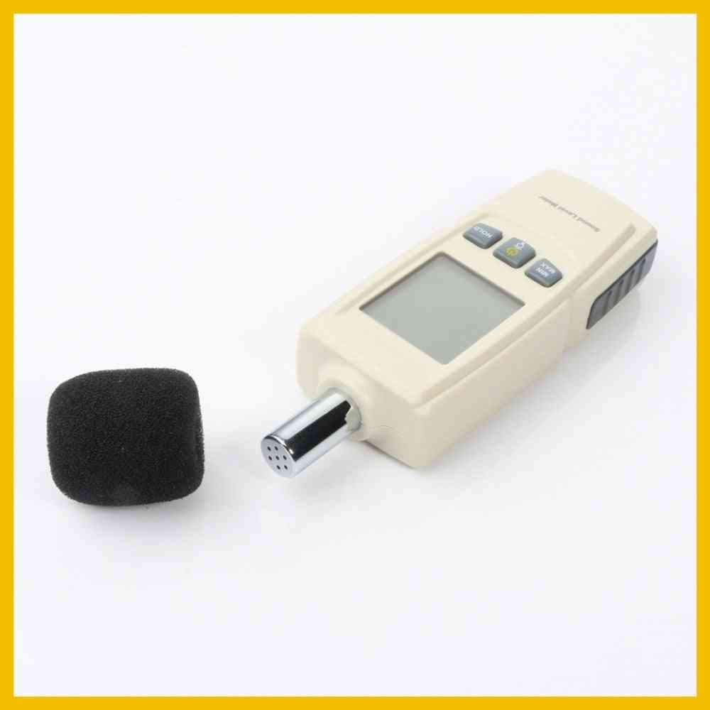 Mini geluidsniveau decibelmeter, ruis audio detector