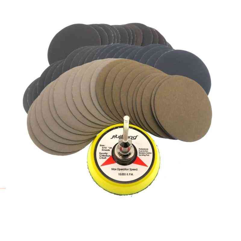Wet Dry Sandpaper Assortment Grit Disc  With Hook And Loop Sanding Pad For Wood