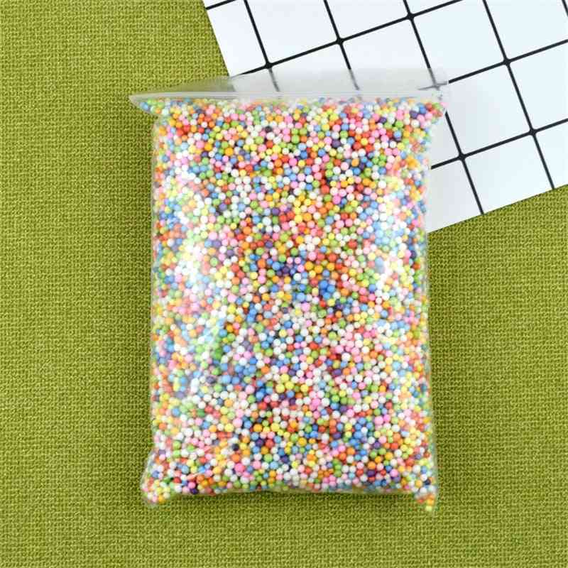 Colorful Foam Beads Slime Supplies Balls- Tiny Snow Charms Filler Addition