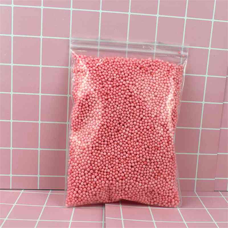 Perline di schiuma colorate melma fornisce palline - aggiunta di riempitivo per piccoli ciondoli di neve