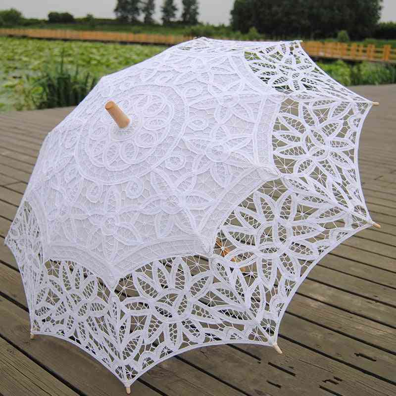 Parasol Embroidery Bride Umbrella