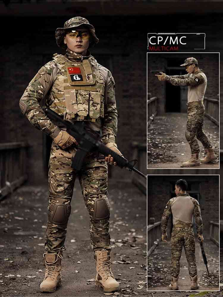 Leger militair uniform, tactisch camouflagepak, shirt, broek